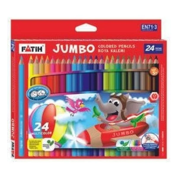 Fatih Tam Boy 24'lü Jumbo Kuru Boya Seti - Görsel 2