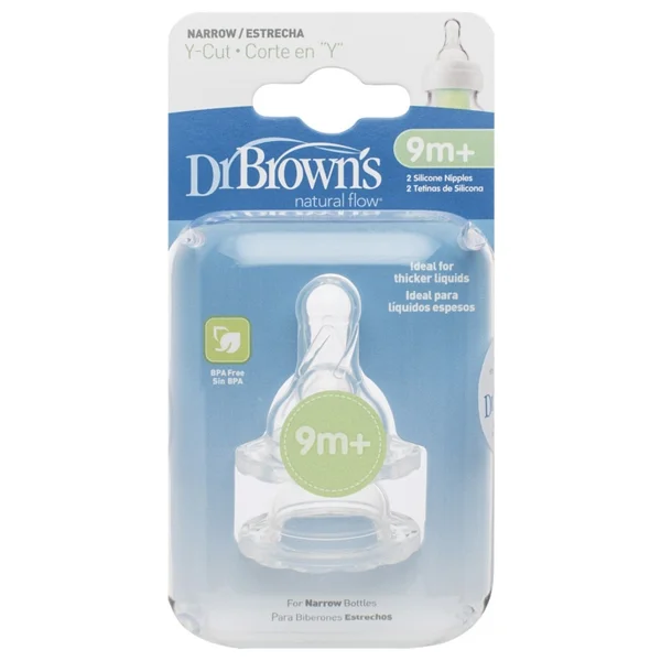 Dr. Browns Standart Y Kesim Dar Ağız 9 Ay+ Biberon Emziği - Görsel 3