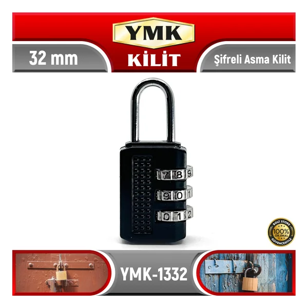 Ymk Şifreli Asma Kilit 32Mm 1332 - Görsel 2