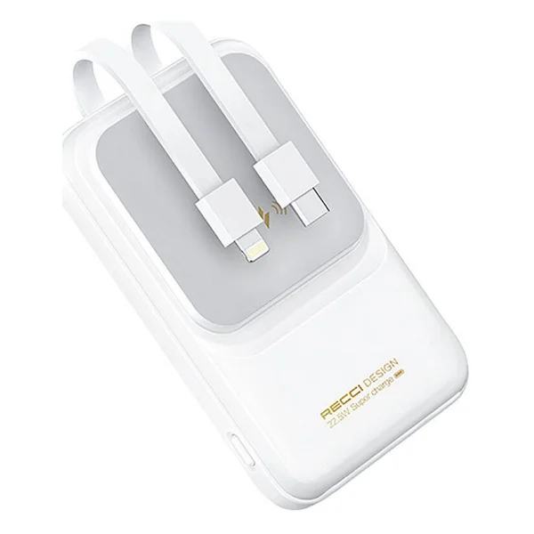 Recci RPB-W10 Polaris 10000 mAh Hızlı Şarj Kablosuz Powerbank - Görsel 2