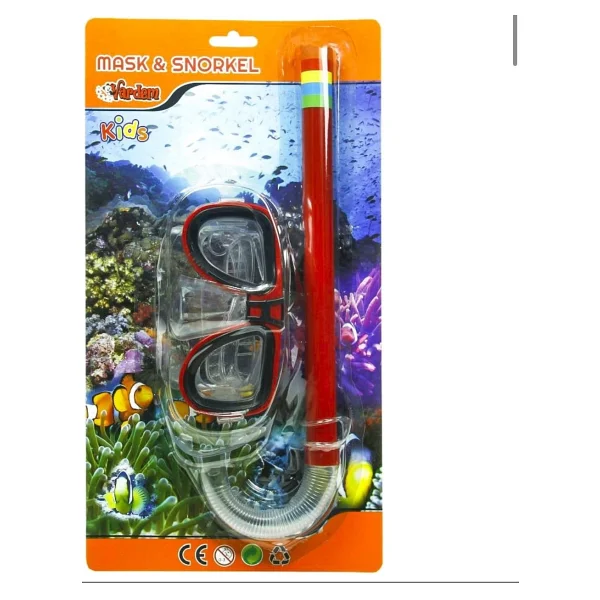 Vardem MonsterÇocuk - Kartela Maske Şnorkel Set Çocuk M301S01 - Sarı - Görsel 6
