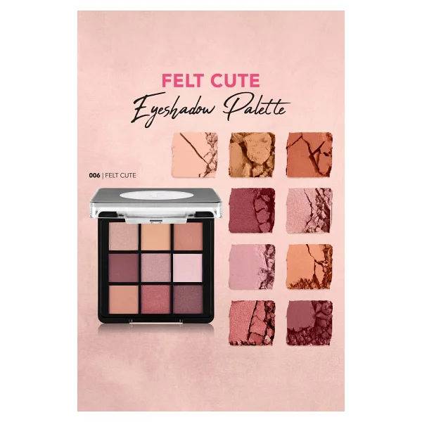 Flormar Mat & Işıltılı Kremsi Dokulu 006 Felt Cute Far Paleti - Görsel 5