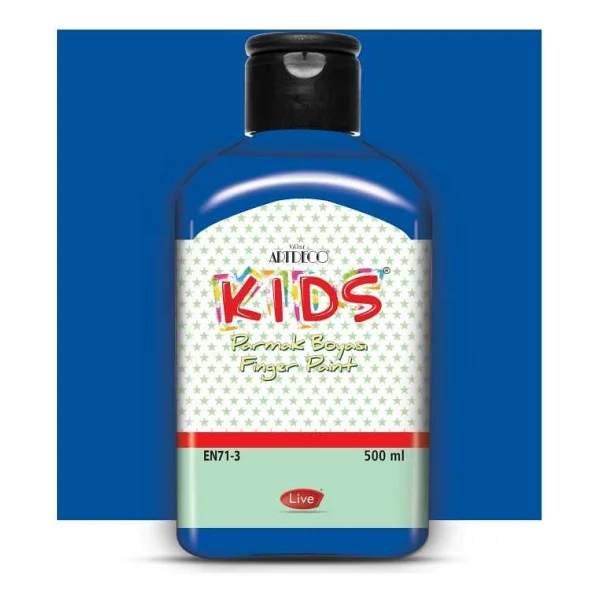 Artdeco Kids 500 ml Parmak Boyası Mavi - Görsel 2