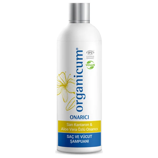 Organicum Aloe Vera ve Sarı Kantaronlu Saç ve Vücut Şampuanı - Görsel 3