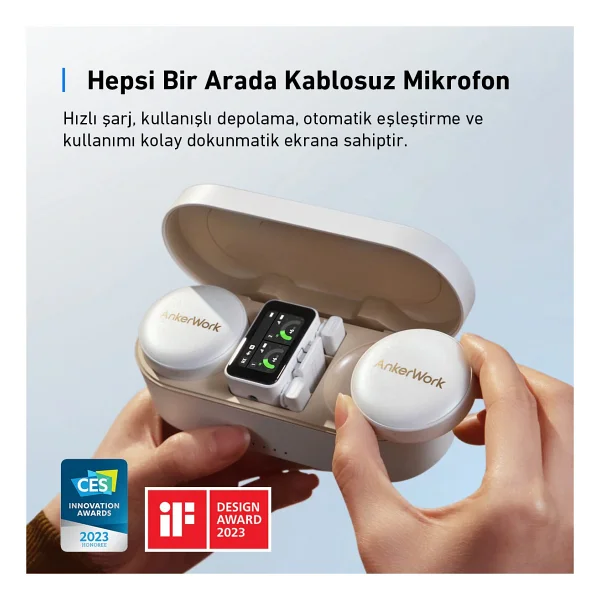 Ankerwork M650 Kablosuz Yaka Mikrofonu - Görsel 2