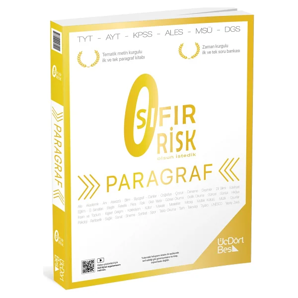 Üç Dört Beş Yayıncılık Üç Dört Beş Yayıncılık Paragraf Sıfır Risk ÜçDörtBeş Yayınları - Görsel 5