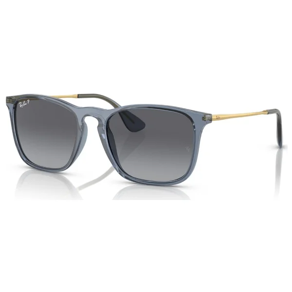 Ray-Ban Chris 4187 6592T3 Transparent Blue-Grey Polarize Güneş Gözlüğü - Görsel 8