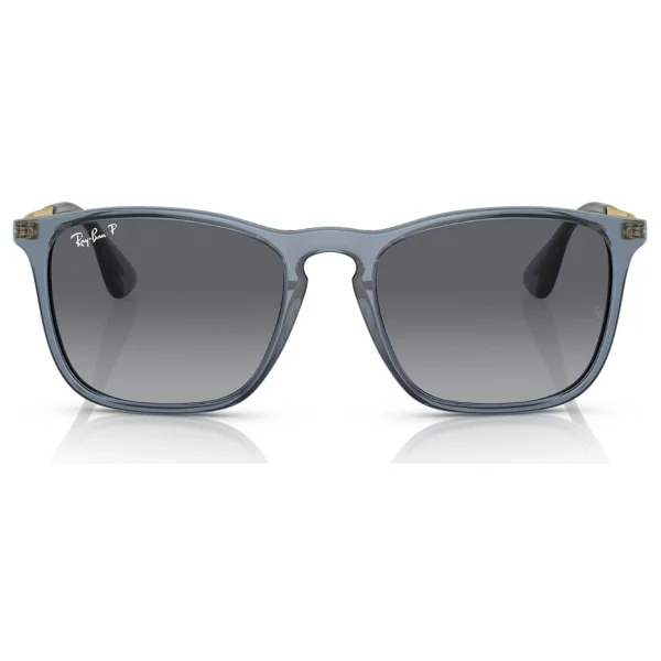 Ray-Ban Chris 4187 6592T3 Transparent Blue-Grey Polarize Güneş Gözlüğü - Görsel 6