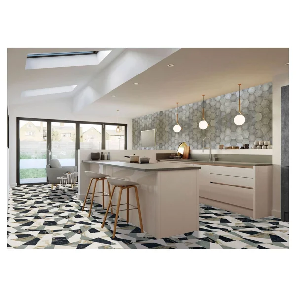 Tink Kendinden Yapışkanlı Altıgen Ahşap Desenli Pvc Panel 41X62 cm (12 Adet) 3 M2 - Görsel 5