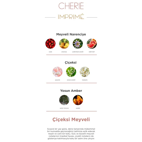 Imprime Cherie EDP 50 ml Kadın Parfüm - Görsel 7