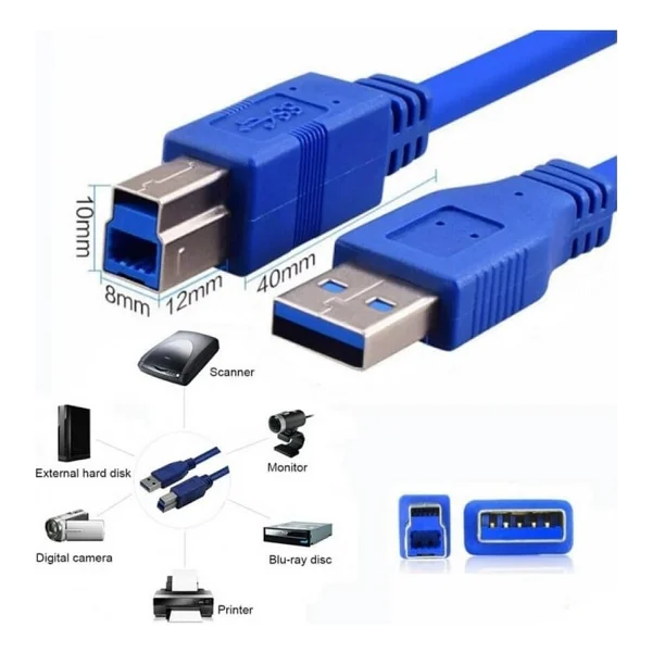 VCOM CU301 1.5 m USB 3.0 Yazıcı Kablosu - Görsel 7