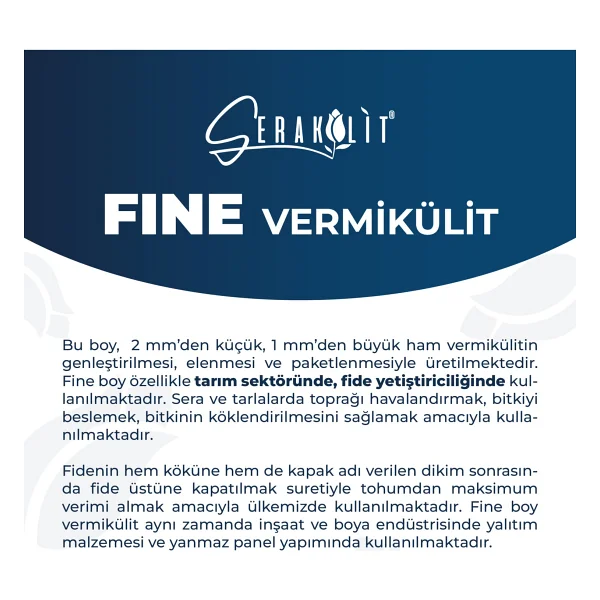 Fine Vermikülit 50 Litre - Serakülit - Görsel 2