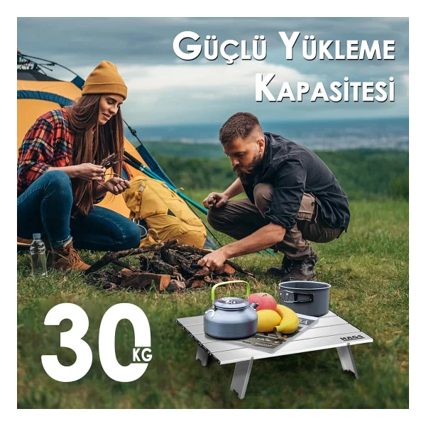 Haegs 42x30 Alüminyum Katlanır Kamp Sehpası - Görsel 4
