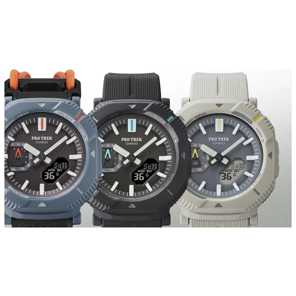 Casio Pro Trek PRJ-B001-7DR Silikon Kordon Bej Erkek Kol Saati - Görsel 8