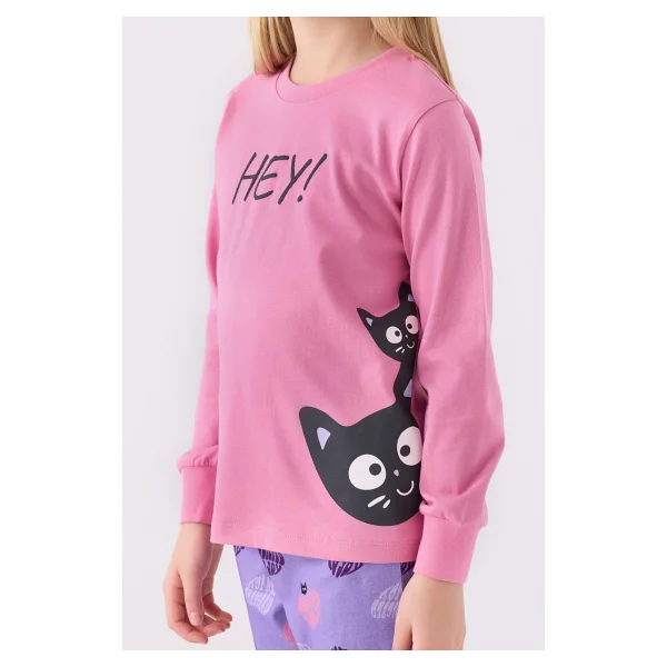 Rolypoly Kız Çocuk Pijama Takımı, Pembe, 6-7 Yaş - Görsel 9