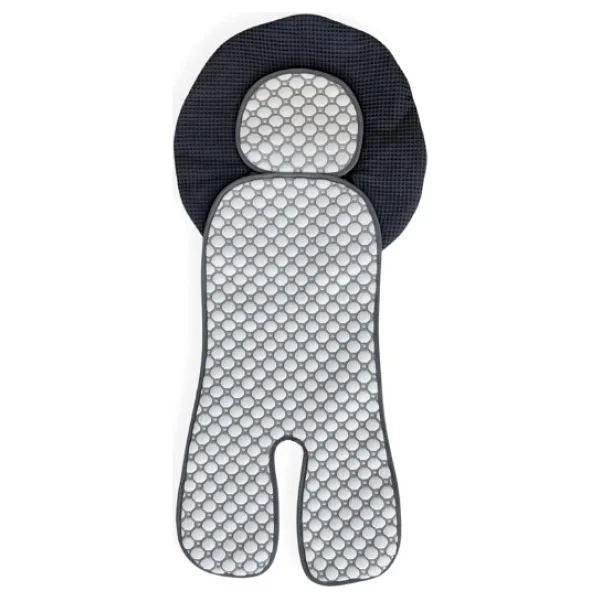Iceberg Bebek Oto Koltuk Minderi, Soğutma Etkili Puset Minderi, Emniyet Kemeri Sistemlerine Uygun Yenilikçi 4d Kumaş - Gri - Görsel 7