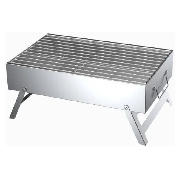abnturk 30x50 cm Galvaniz Katlanılabilir Ayaklı Tel Izgaralı Mangal (Portatif Mangal) - Görsel 3