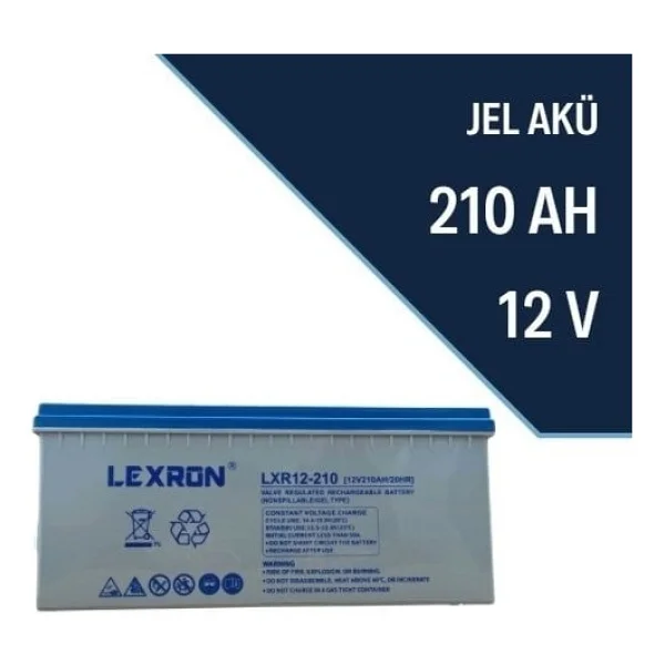 210Ah Lexron Jel Akü - Görsel 3
