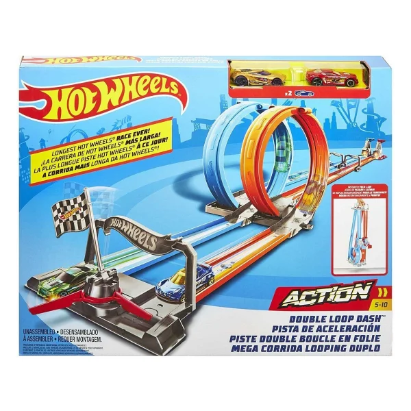 Hot Wheels Çift Çemberde Depar Pist Seti GFH85 - Görsel 7