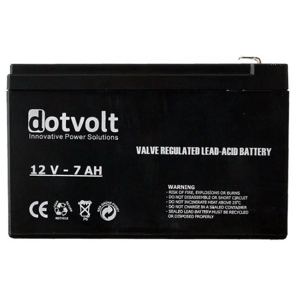 Dotvolt 12V 7 Ah UPS Akü - Görsel 2