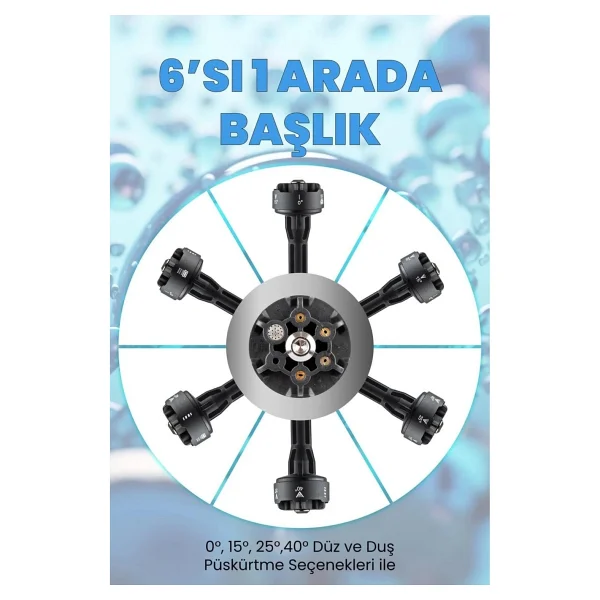 Stanvolt Basınçlı Oto Araba Bahçe Yıkama Makinesi Akülü Kovadan Su Çekme - Görsel 2