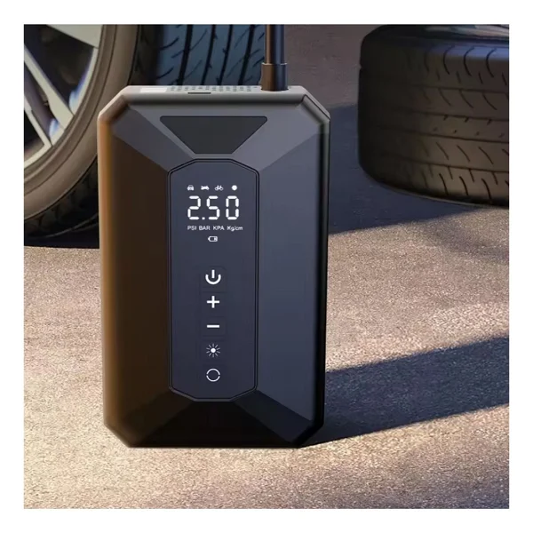 Mofy's 50W Işıklı Şarjlı Dijital Ekranlı Oto Lastik Şişirme Pompası Basınç Ayarlı Şarjlı Kompresör - Görsel 2