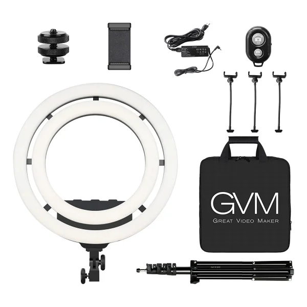 Gvm Ring 18 50W Rgb & Bi-Color LED Soft Çift Ring Işık - Görsel 2