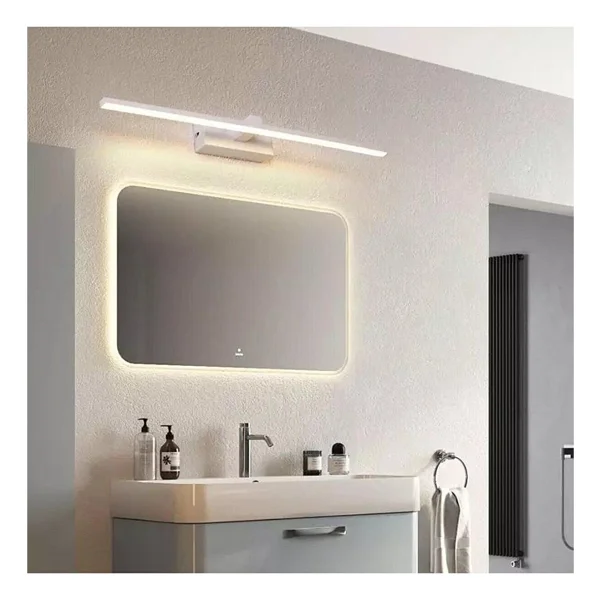 Fer Avize Berrak Modern Tasarım Beyaz Renk Gün Işığı Ledli Banyo - Mutfak - Salon Led Duvar Aplik - Görsel 3