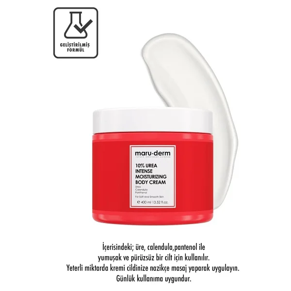 Maru.Derm %10 Urea Yoğun Nemlendirici Vücut Kremi 400 ml - Görsel 5
