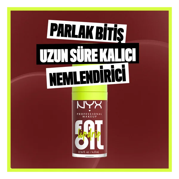 NYX Professional Makeup Fat Oil Lip Drip Parlatıcı Sprinkle Sprinkle Dudak Yağı - Görsel 4