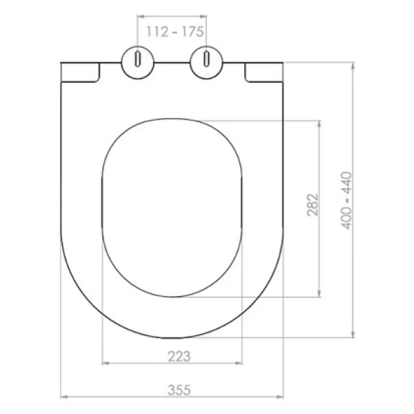 Bocchi Pure Slim A0336-001 Parlak Beyaz Klozet Kapağı - Görsel 2