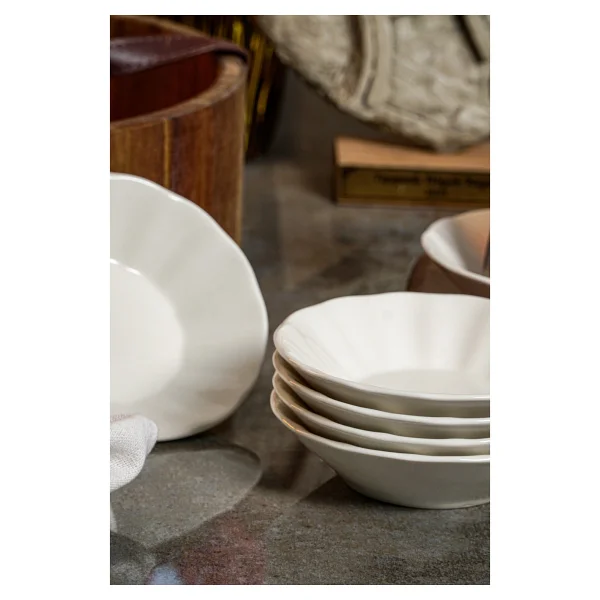 Heda Porselen Acem 11 cm 6'lı Porselen Çay Tabağı - Görsel 7