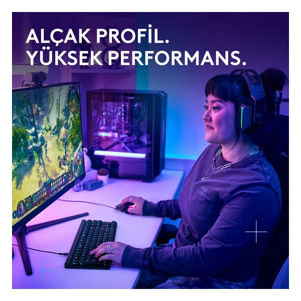 Logitech G515 TKL RGB Tactile Switch Kablolu Mekanik Oyuncu Klavyesi - Görsel 2