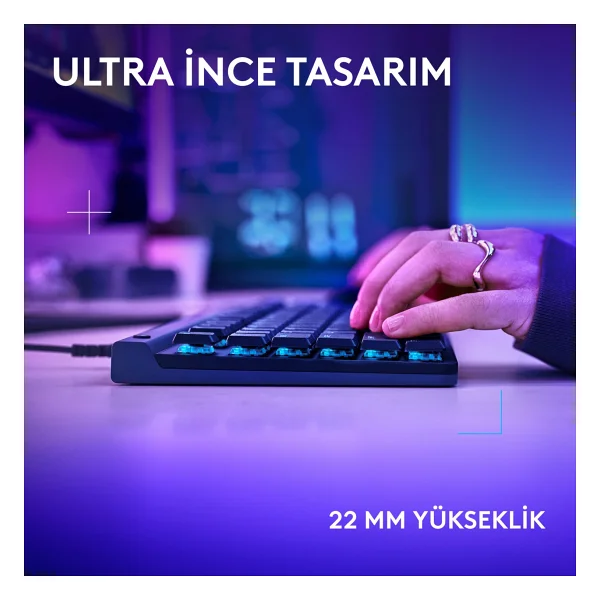 Logitech G515 TKL RGB Tactile Switch Kablolu Mekanik Oyuncu Klavyesi - Görsel 4