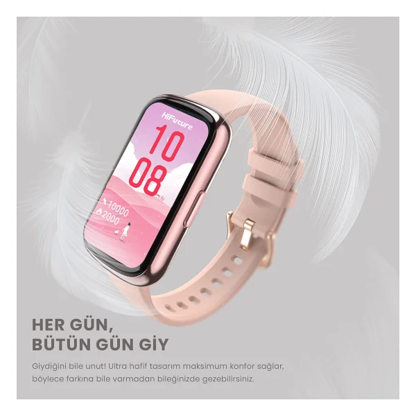 HiFuture EVO2 Pembe Akıllı Bileklik - Görsel 9