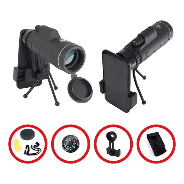 Skypal St-201M 40X60 Monoküler Tripodlu Dürbün Taşıma Çantası Ve Mobil Aparat - Görsel 6