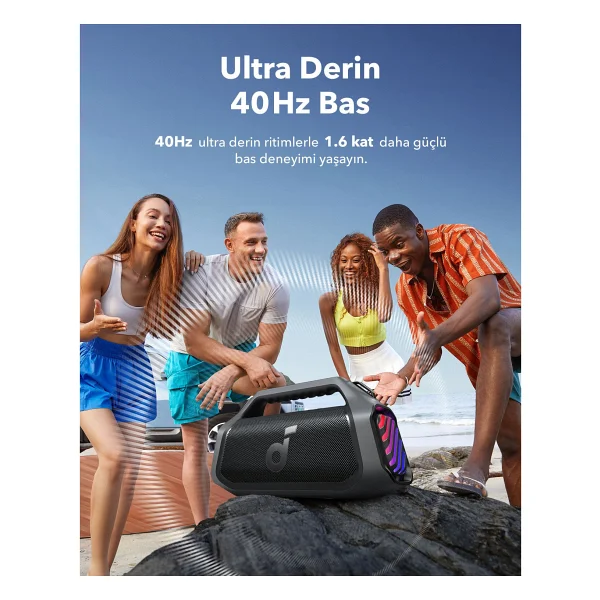 Anker SoundCore Boom 2 Plus Siyah Bluetooth Hoparlör - Görsel 2