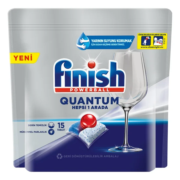 Finish Quantum Bulaşık Makinesi Tableti 15'li - Görsel 2