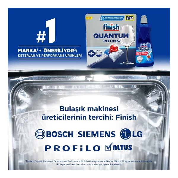 Finish Quantum Bulaşık Makinesi Tableti 15'li - Görsel 6