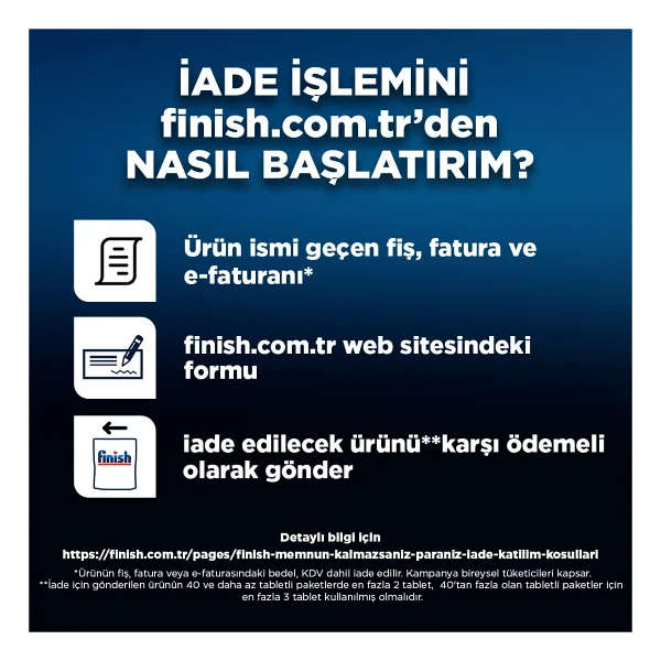Finish Quantum Bulaşık Makinesi Tableti 15'li - Görsel 8
