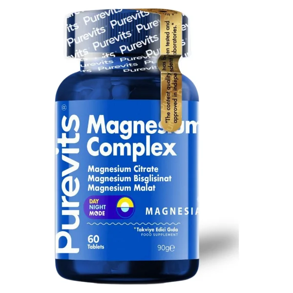 Purevits Magnezyum Complex 60 Tablet - Görsel 3