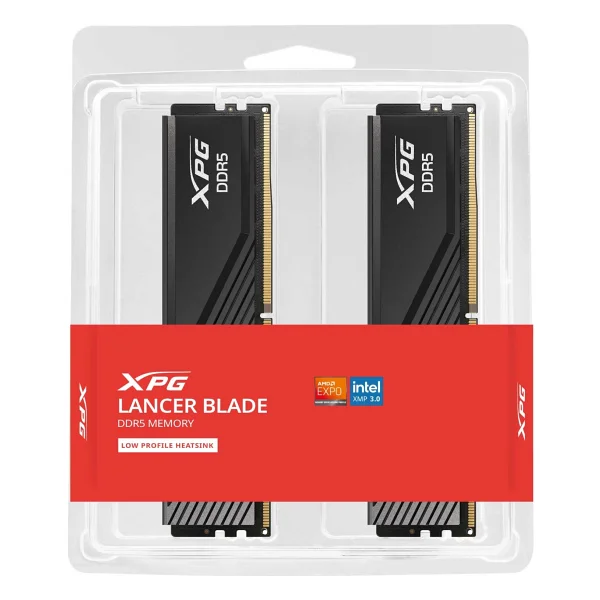 XPG Lancer Blade 32 GB (2x16) 6000 MHz CL48 AX5U6000C4816G-DTLABBK DDR5 Ram - Görsel 2