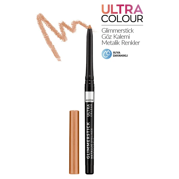 Avon Glimmerstick Ultra Colour Asansörlü Metalik Copper Göz Kalemi - Görsel 5
