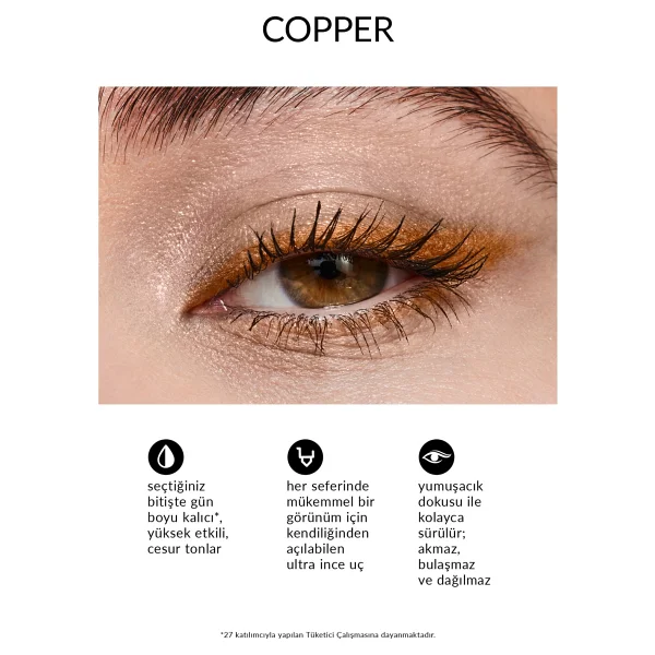 Avon Glimmerstick Ultra Colour Asansörlü Metalik Copper Göz Kalemi - Görsel 6