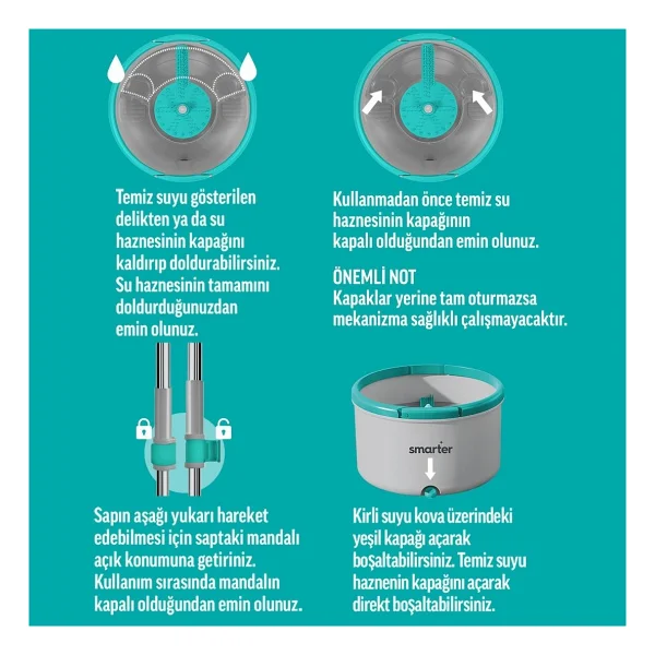 Smarter Aqua Flat Otomatik Temizlik Seti - Görsel 5