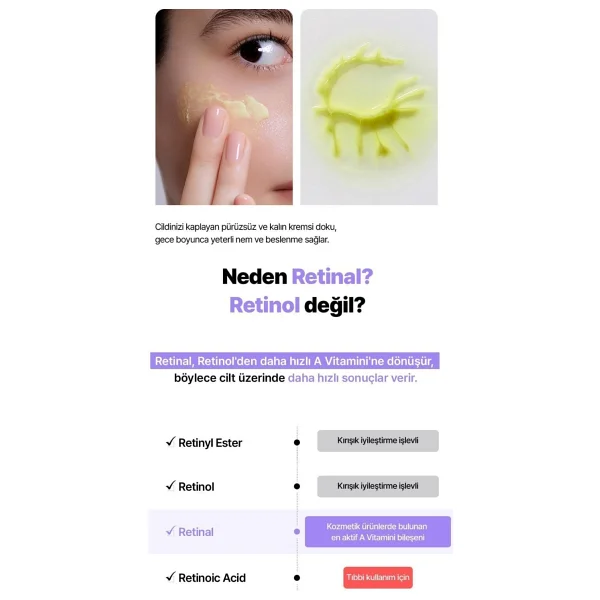 By Wishtrend Vitamin A-mazing Bakuchiol Night Cream %0,03 Retinal Gece Kremi 30 Ml - Şeffaf - Görsel 2