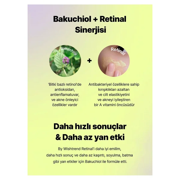 By Wishtrend Vitamin A-mazing Bakuchiol Night Cream %0,03 Retinal Gece Kremi 30 Ml - Şeffaf - Görsel 5