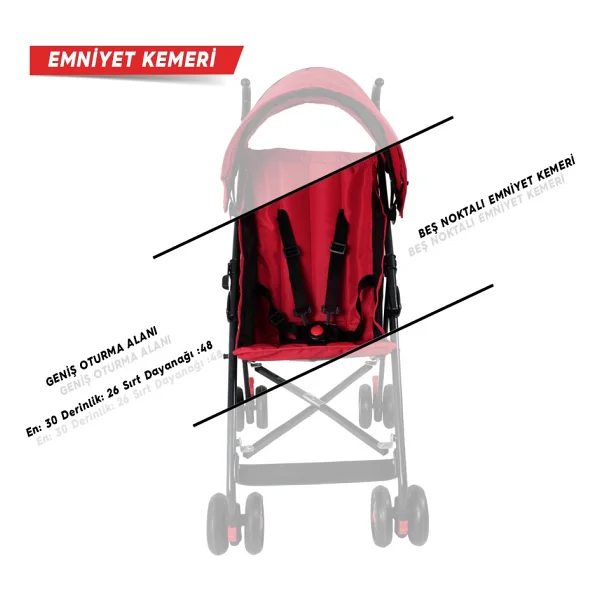 Rival RV108 Tokyo Gri Baston Bebek Arabası - Görsel 4