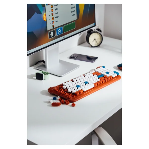 Everest Bunny KM-6244 Kahverengi Kablosuz Oyuncu Mekanik Klavye Mouse Seti - Görsel 2