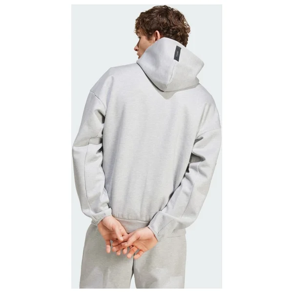 Adidas Z.N.E. JF2450 Kapüşonlu Gri Erkek Eşofman Üstü - Görsel 3